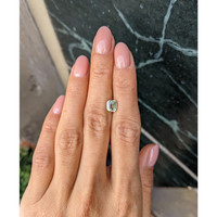 1.62 Ct. Yellowish Green Sapphire from Madagascar Life Style