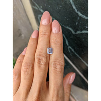 1.59 Ct. White Sapphire from Madagascar Life Style