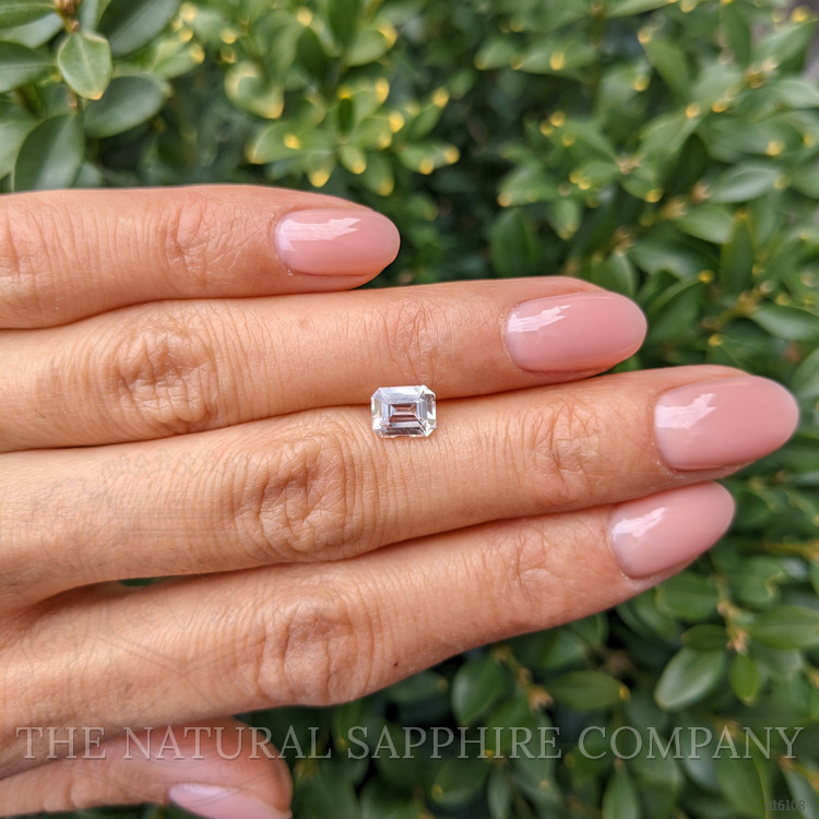 1.28 Ct. White Sapphire from Madagascar