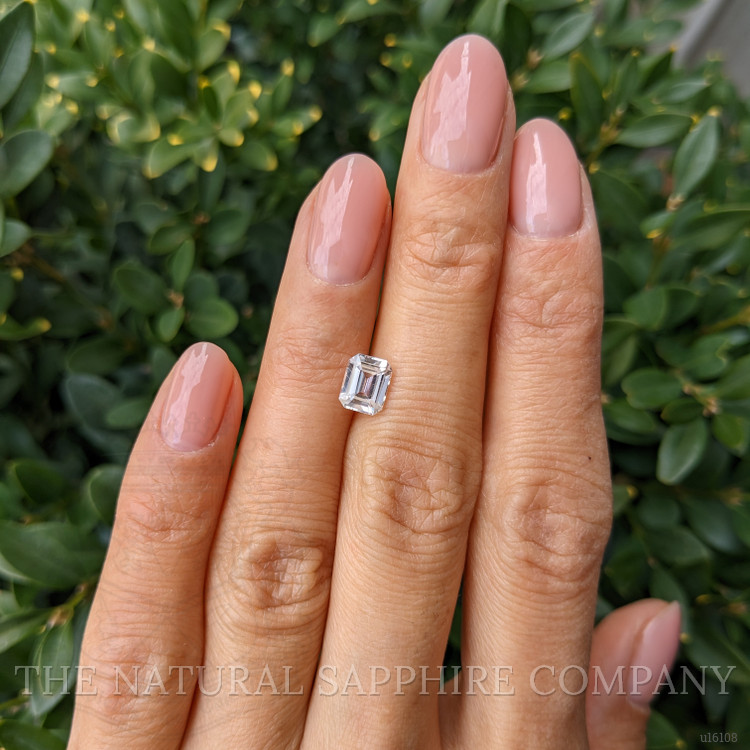 1.28 Ct. White Sapphire from Madagascar