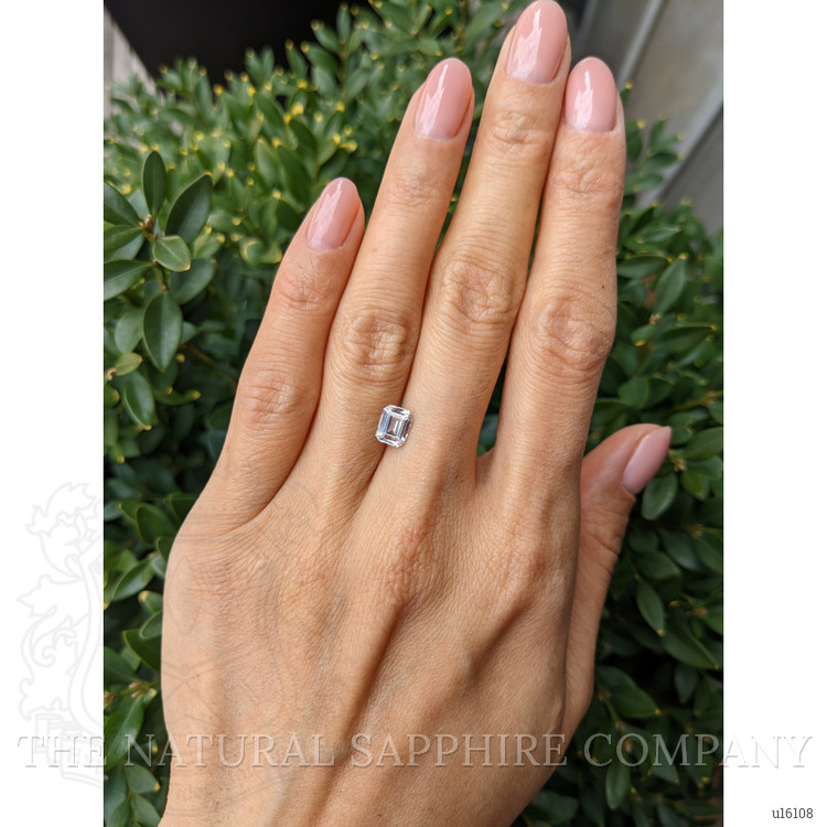 1.28 Ct. White Sapphire from Madagascar