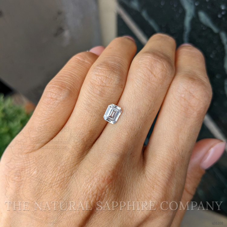 1.28 Ct. White Sapphire from Madagascar