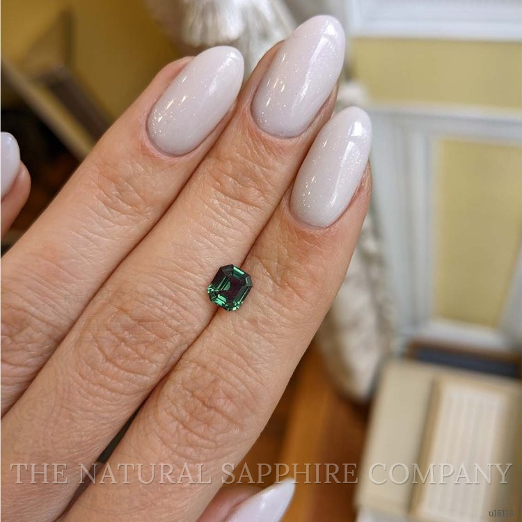 1.01 Ct. Bluish Green Sapphire from Ceylon (Sri Lanka)