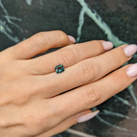 1.01 Ct. Bluish Green Sapphire from Ceylon (Sri Lanka) Life Style