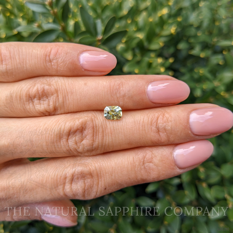 0.93 Ct. Greenish Yellow Sapphire from Montana