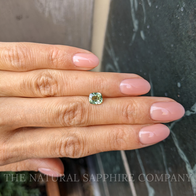 1.18 Ct. Yellowish Green Sapphire from Madagascar