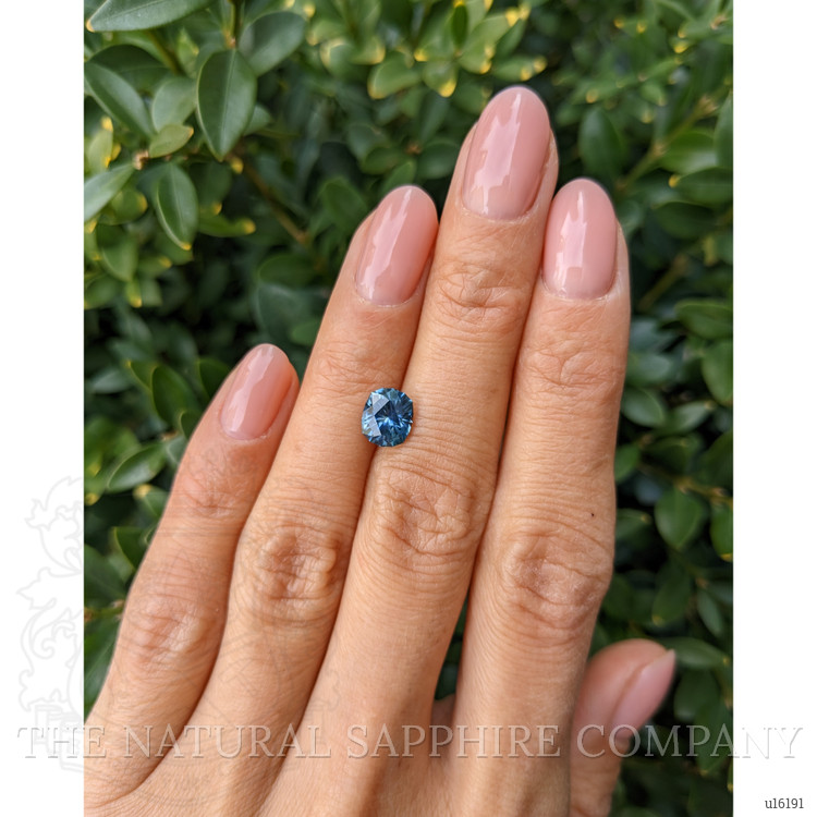 1.67 Ct. Greenish Blue Sapphire from Ceylon (Sri Lanka)
