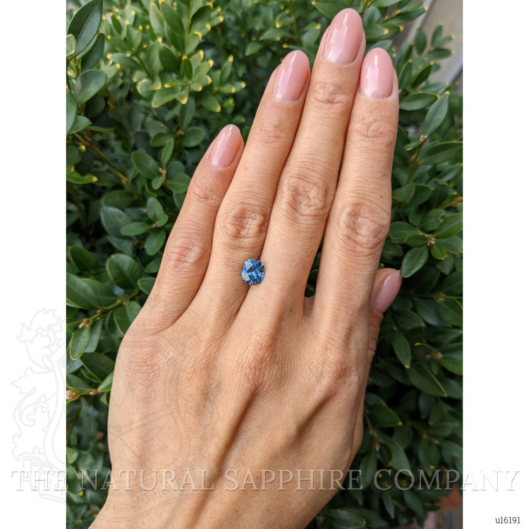 1.67 Ct. Greenish Blue Sapphire from Ceylon (Sri Lanka)