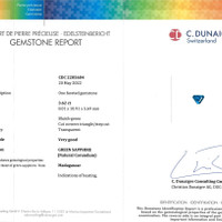 3.62 Ct. Sapphire from Madagascar Scan Report