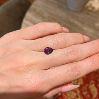 2.03 Ct. Pinkish Purple Sapphire from Ceylon (Sri Lanka) Life Style