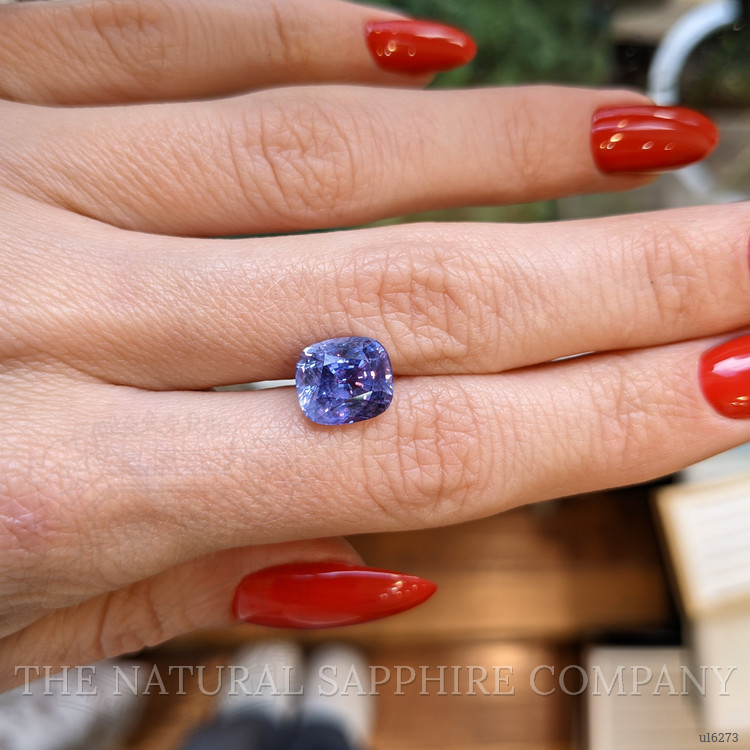 4.66 Ct. Violet Sapphire from Ceylon (Sri Lanka)