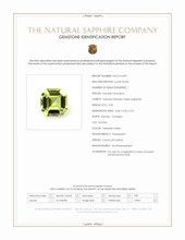 0.30 Ct. Yellowish Green Sapphire from Ceylon (Sri Lanka) Scan Report