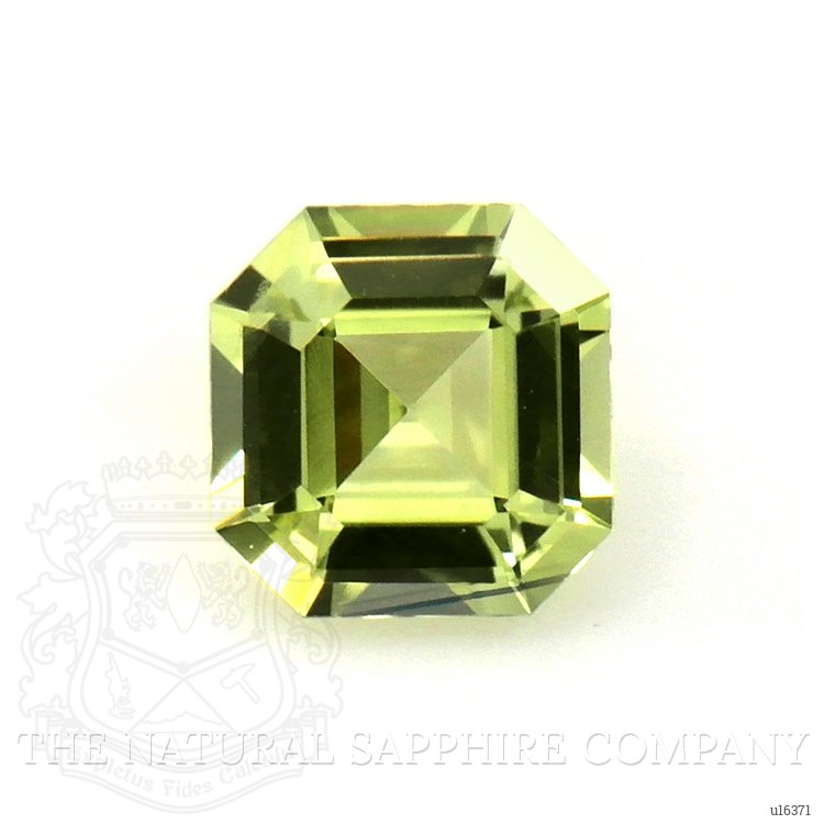 0.30 Ct. Yellowish Green Sapphire from Ceylon (Sri Lanka)