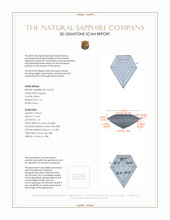 1.14 Ct. White Sapphire from Ceylon (Sri Lanka) 3 D Scan Report
