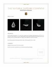 1.21 Ct. Peach Sapphire from Ceylon (Sri Lanka) Appraisal