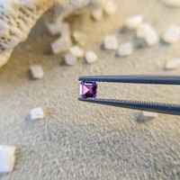 0.24 Ct. Purple Sapphire from Ceylon (Sri Lanka) Life Style