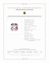 0.24 Ct. Pinkish Purple Sapphire from Ceylon (Sri Lanka) Scan Report