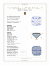 0.19 Ct. Sapphire from Ceylon (Sri Lanka) 3 D Scan Report