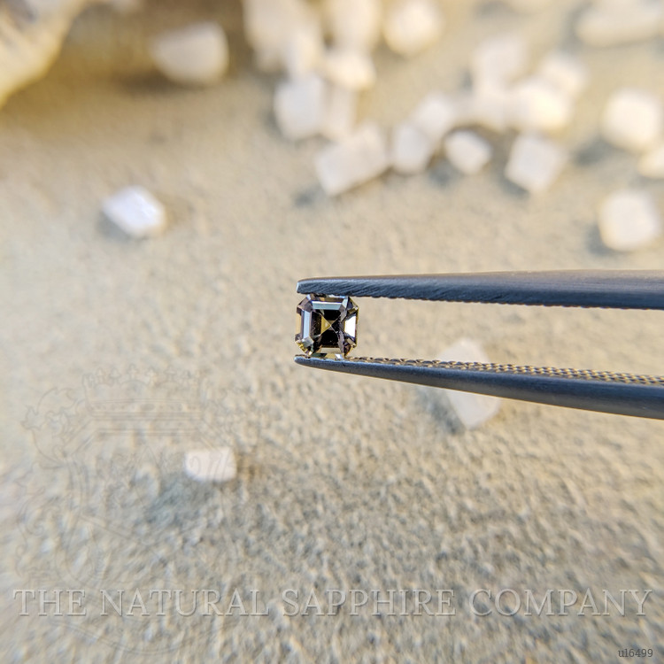 0.24 Ct. Greenish Brown Sapphire from Ceylon (Sri Lanka)