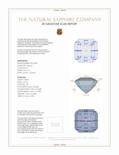 0.31 Ct. Brown Sapphire from Ceylon (Sri Lanka) 3 D Scan Report