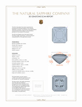 2.87 Ct. Sapphire from Ceylon (Sri Lanka) 3 D Scan Report