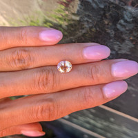 2.04 Ct. Peach Sapphire from Ceylon (Sri Lanka) Life Style