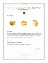 1.69 Ct. Peach Sapphire from Ceylon (Sri Lanka) Appraisal