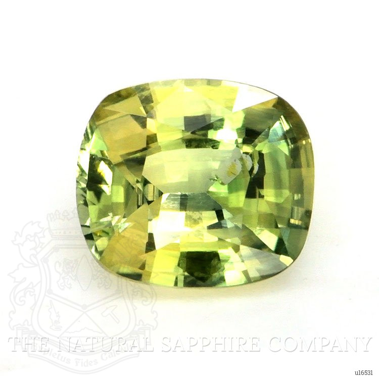 0.66 Ct. Yellowish Green Sapphire from Nigeria
