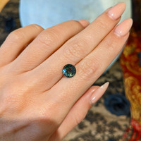 3.03 Ct. Bluish Green Sapphire from Ceylon (Sri Lanka) Life Style