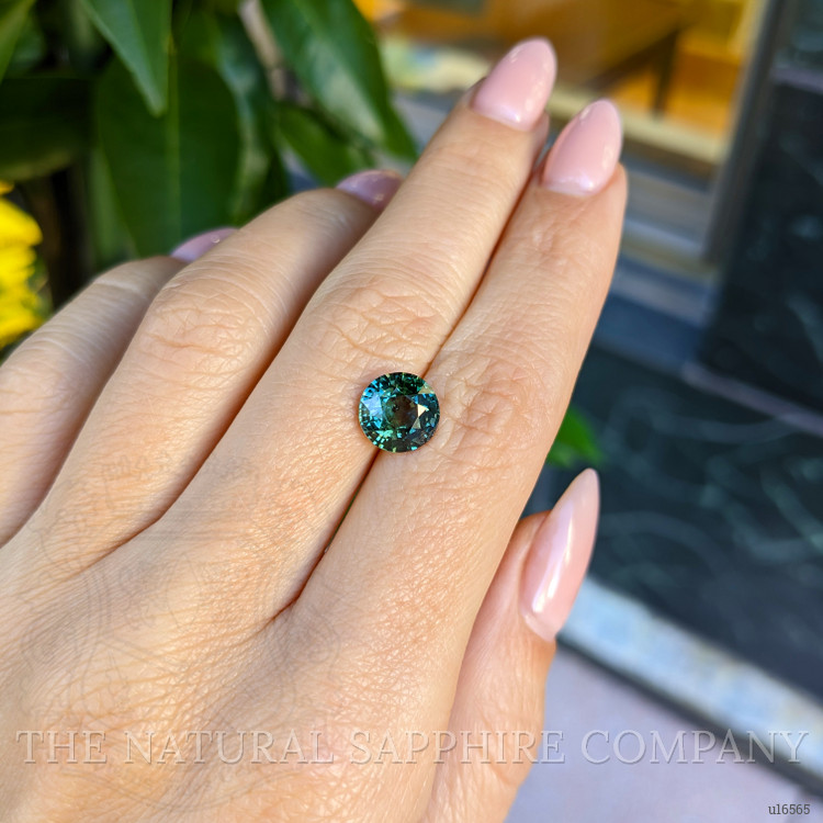 3.03 Ct. Bluish Green Sapphire from Ceylon (Sri Lanka)