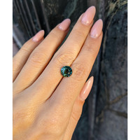 3.03 Ct. Bluish Green Sapphire from Ceylon (Sri Lanka) Life Style