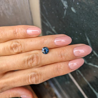 1.16 Ct. Greenish Blue Sapphire from Nigeria Life Style