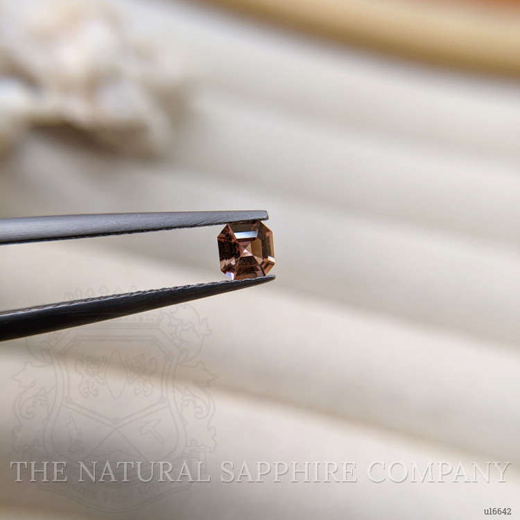 0.29 Ct. Pinkish Brown Sapphire from Ceylon (Sri Lanka)