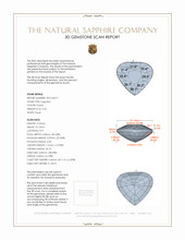 3.53 Ct. Sapphire from Madagascar 3 D Scan Report