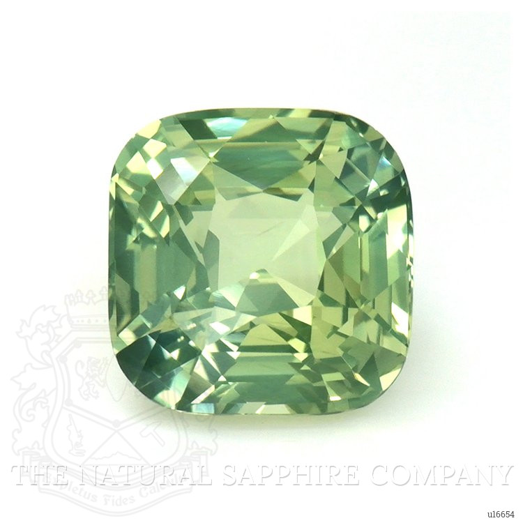 5.09 Ct. Yellowish Green Sapphire from Ceylon (Sri Lanka)