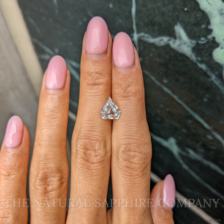 2.11 Ct. White Sapphire from Ceylon (Sri Lanka)