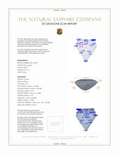 2.11 Ct. Sapphire from Ceylon (Sri Lanka) 3 D Scan Report