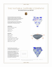 2.11 Ct. White Sapphire from Ceylon (Sri Lanka) 3 D Scan Report