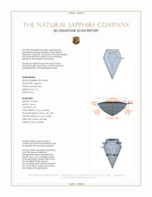 2.19 Ct. Greenish Blue Sapphire from Ceylon (Sri Lanka) 3 D Scan Report