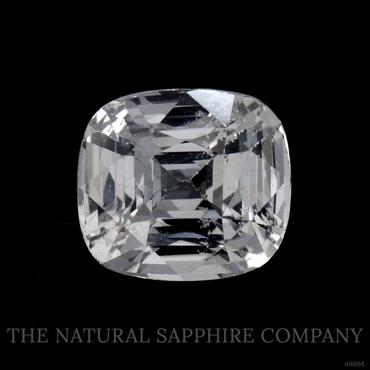 3.74 Ct. White Sapphire from Ceylon (Sri Lanka)