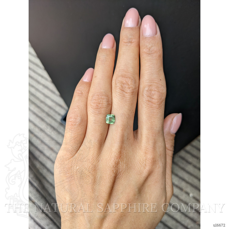 1.26 Ct. Green Sapphire from Ceylon (Sri Lanka)