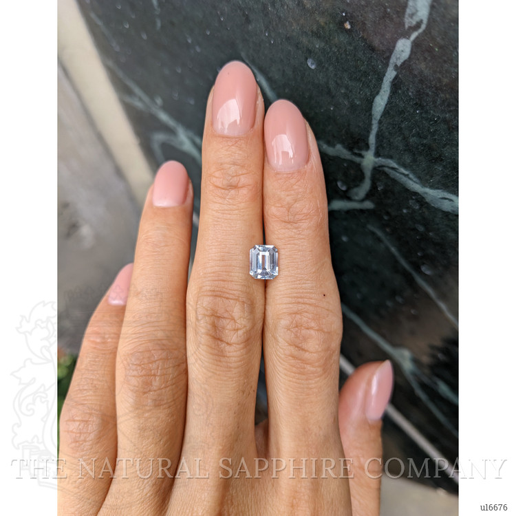 1.59 Ct. White Sapphire from Ceylon (Sri Lanka)