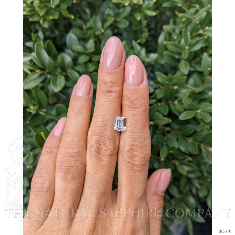 1.59 Ct. White Sapphire from Ceylon (Sri Lanka)