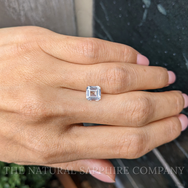 1.88 Ct. White Sapphire from Ceylon (Sri Lanka)