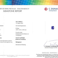 5.74 Ct. Sapphire from Madagascar Scan Report