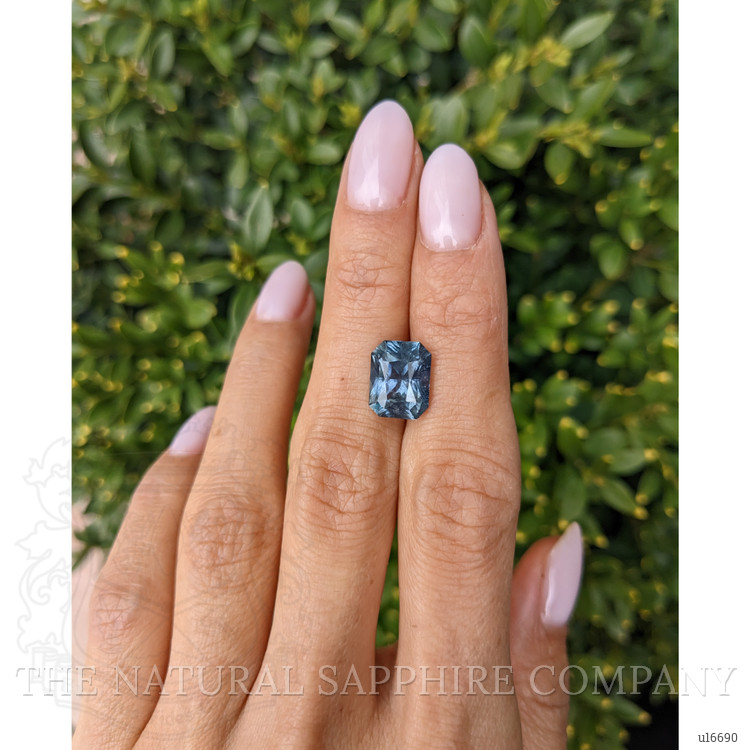 5.74 Ct. Greenish Blue Sapphire from Madagascar
