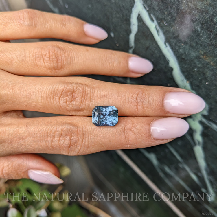 5.74 Ct. Greenish Blue Sapphire from Madagascar