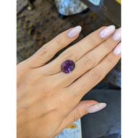 7.29 Ct. Purple Sapphire from Ceylon (Sri Lanka) Life Style