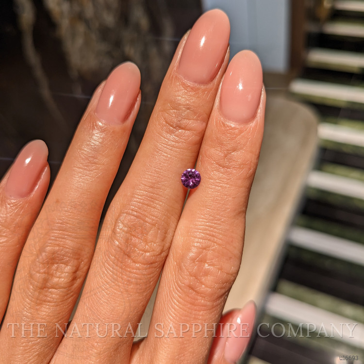 0.45 Ct. Pinkish Purple Sapphire from Ceylon (Sri Lanka)