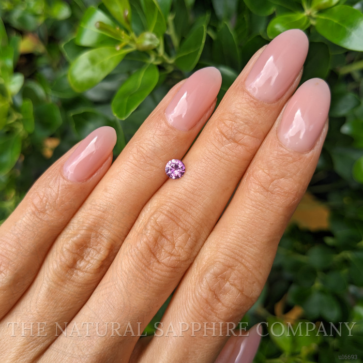 0.45 Ct. Pinkish Purple Sapphire from Ceylon (Sri Lanka)